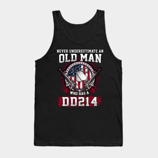 Never Underestimate An Old Man Who Has A DD214 Tank Top